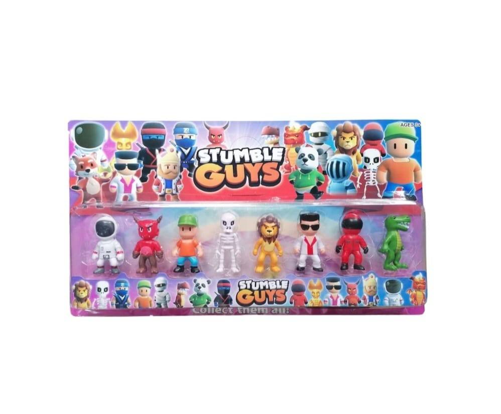 Set 8 Figurine Stumble Guys, multicolor, 6 cm