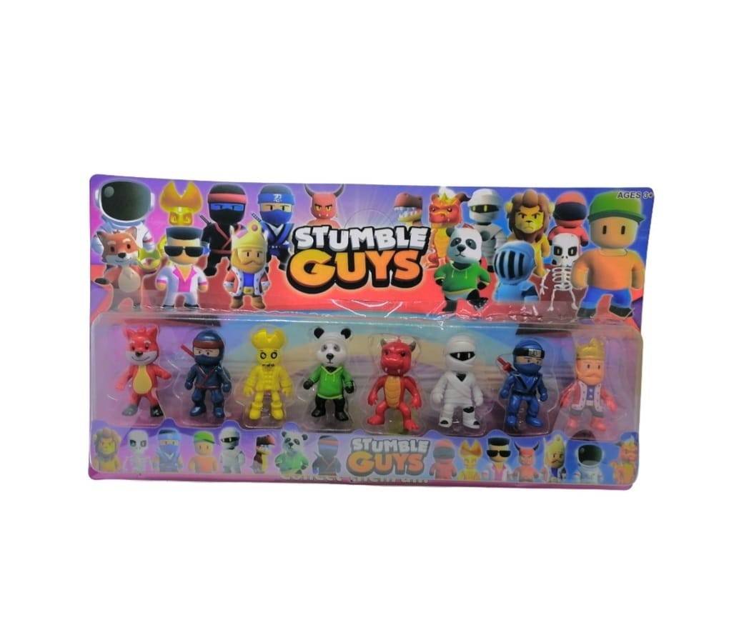 Set 8 Figurine Stumble Guys, multicolor, 7 cm
