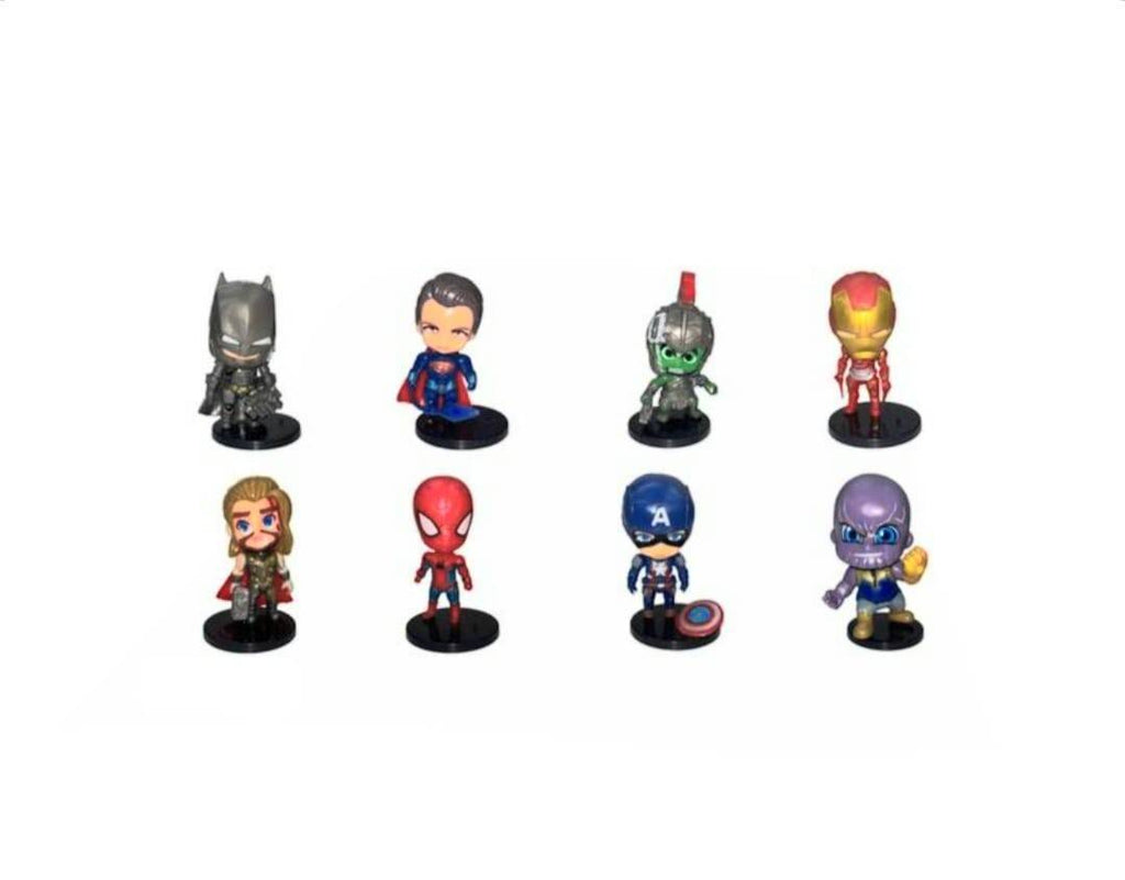 Set 8 Figurine Super Eroi, Super Hero Avengers, multicolor, 10 cm