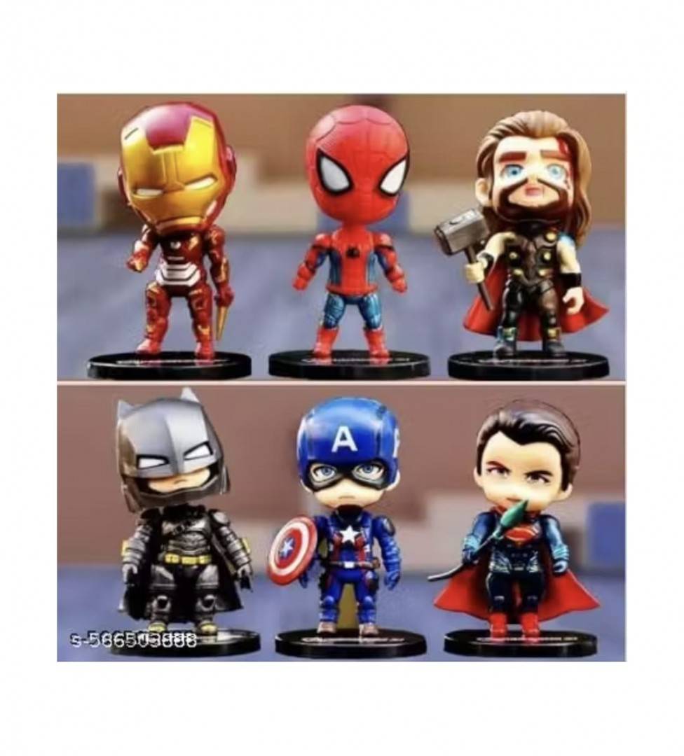 Set 8 Figurine Super Eroi, Super Hero Avengers, multicolor, 10 cm