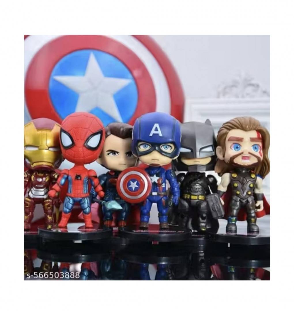 Set 8 Figurine Super Eroi, Super Hero Avengers, multicolor, 10 cm