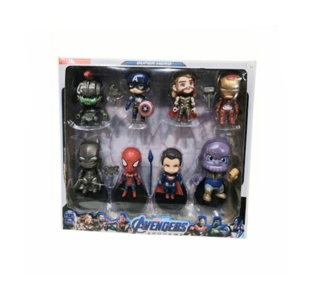 Set 8 Figurine Super Eroi, Super Hero Avengers, multicolor, 10 cm