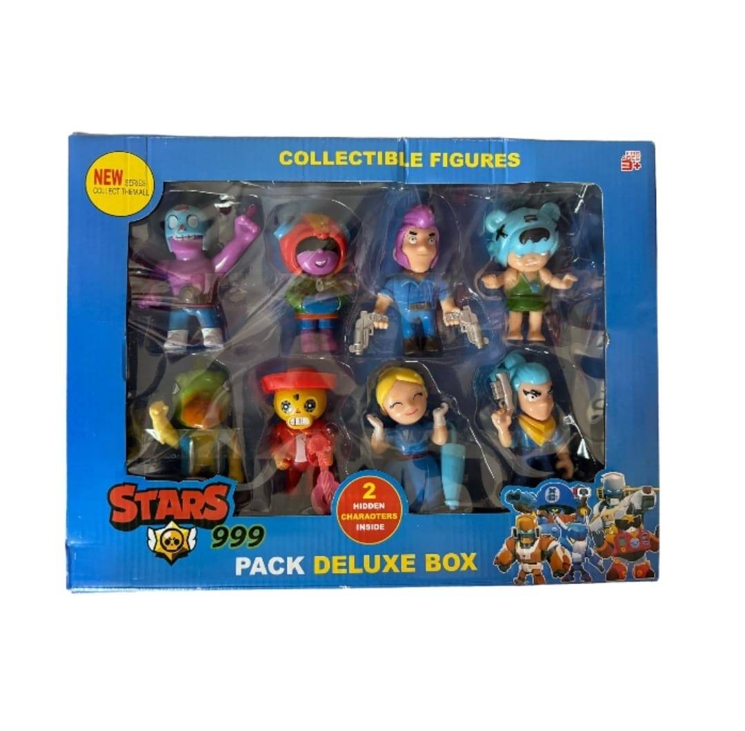 Set 8 Figurine tip Brawl Stars, multicolor, 8 cm