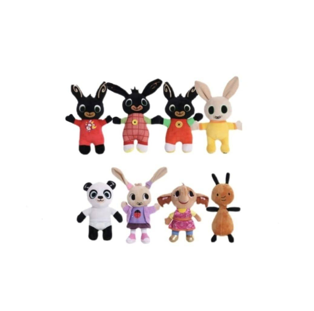 Set 8 jucarii de plus, Bing cu prietenii sai, multicolor, 25 cm - 28 cm