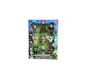 Set 9 Figurine, 99 Nights, Padure Virtuala, negru/multicolor, 5 cm