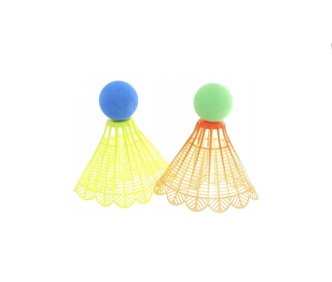 Set badminton, 2 palete, 2 fluturasi, multicolor, 46 cm