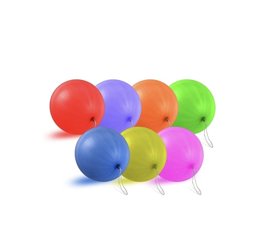 Set Baloane de petrecere de diferite culori, Latex Punch Ball, multicolor, 25 buc, 45 cm