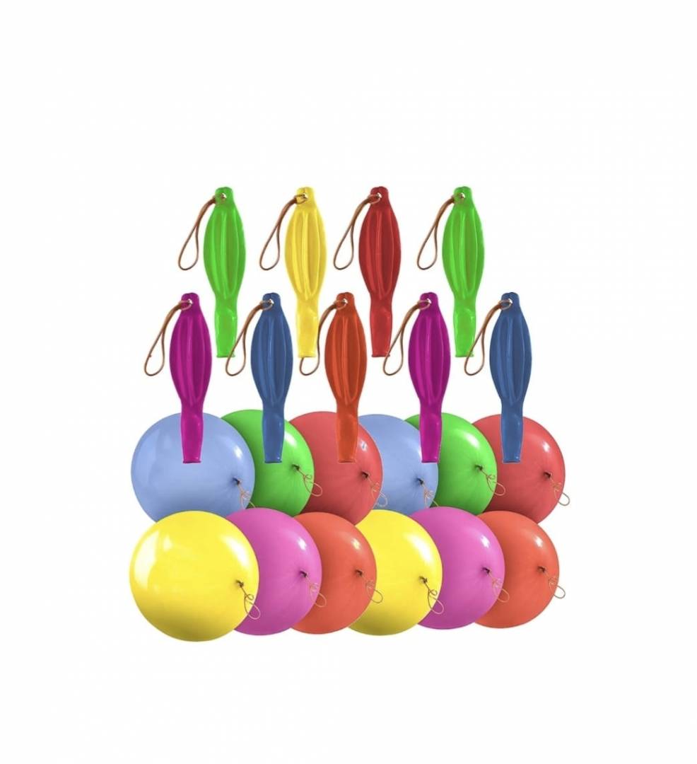 Set Baloane de petrecere de diferite culori, Latex Punch Ball, multicolor, 25 buc, 45 cm