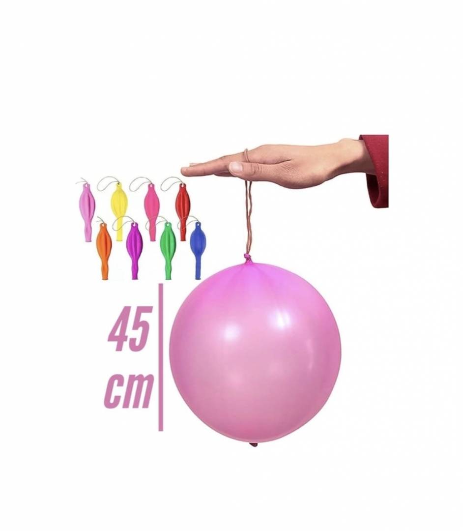 Set Baloane de petrecere de diferite culori, Latex Punch Ball, multicolor, 50 buc