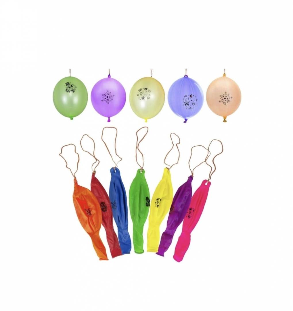 Set Baloane de petrecere de diferite culori, Latex Punch Ball, multicolor, 50 buc