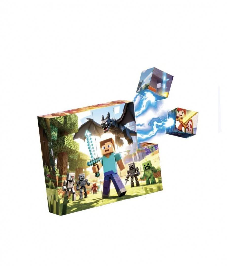 Set Blocuri magnetice de constructie, puzzle, Mycraft, MASHASHOP, multicolor, 20 buc
