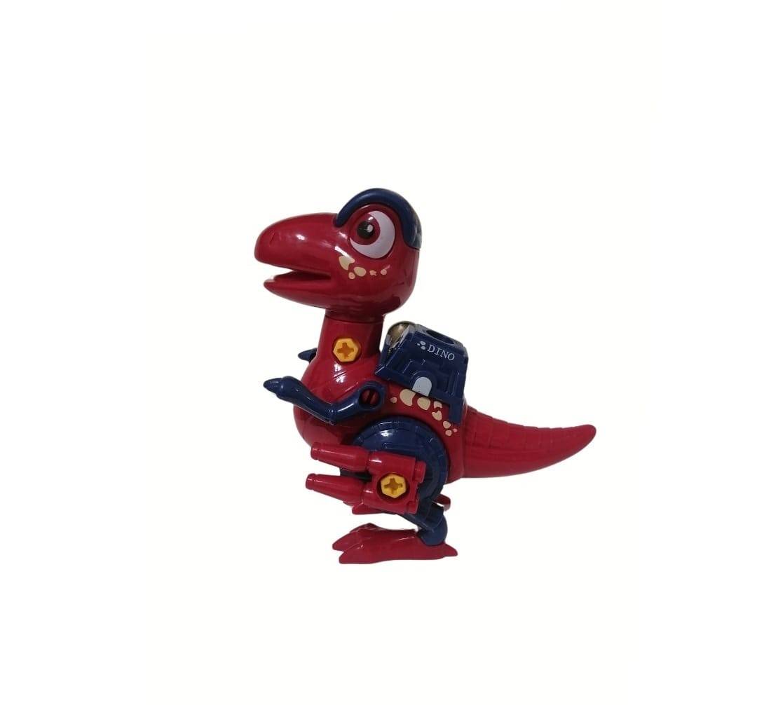 Set de asamblare, 4 Dinosauri cu arpi, 2 surubelnite, multicolor