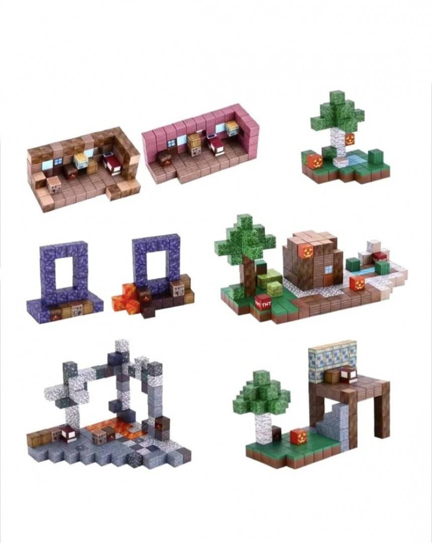 Set de constructie magnetic, Intra in lumea virtuala, 63 piese