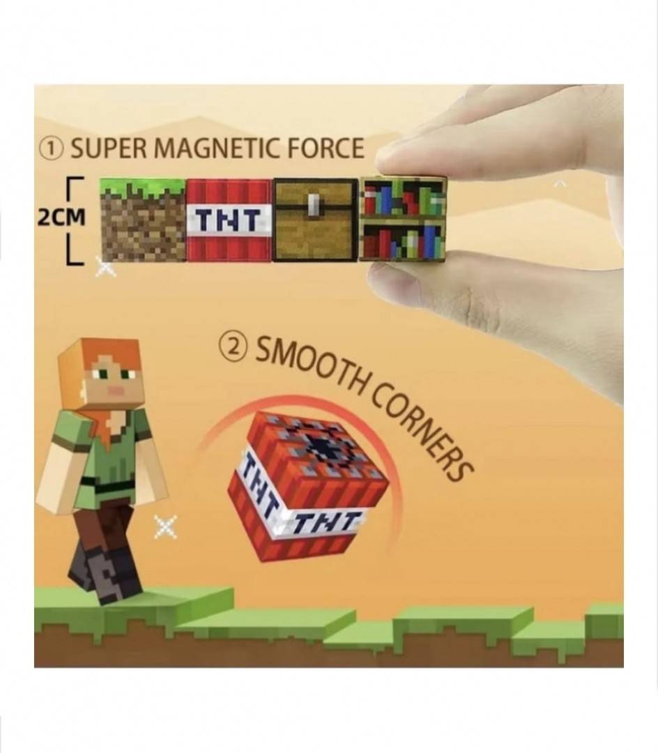 Set de constructie magnetic, Intra in lumea virtuala, 63 piese