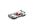 Set de constructie, Masinuta Porshe 911 RSR, scara 1:18, alb/multicolor, 455 piese