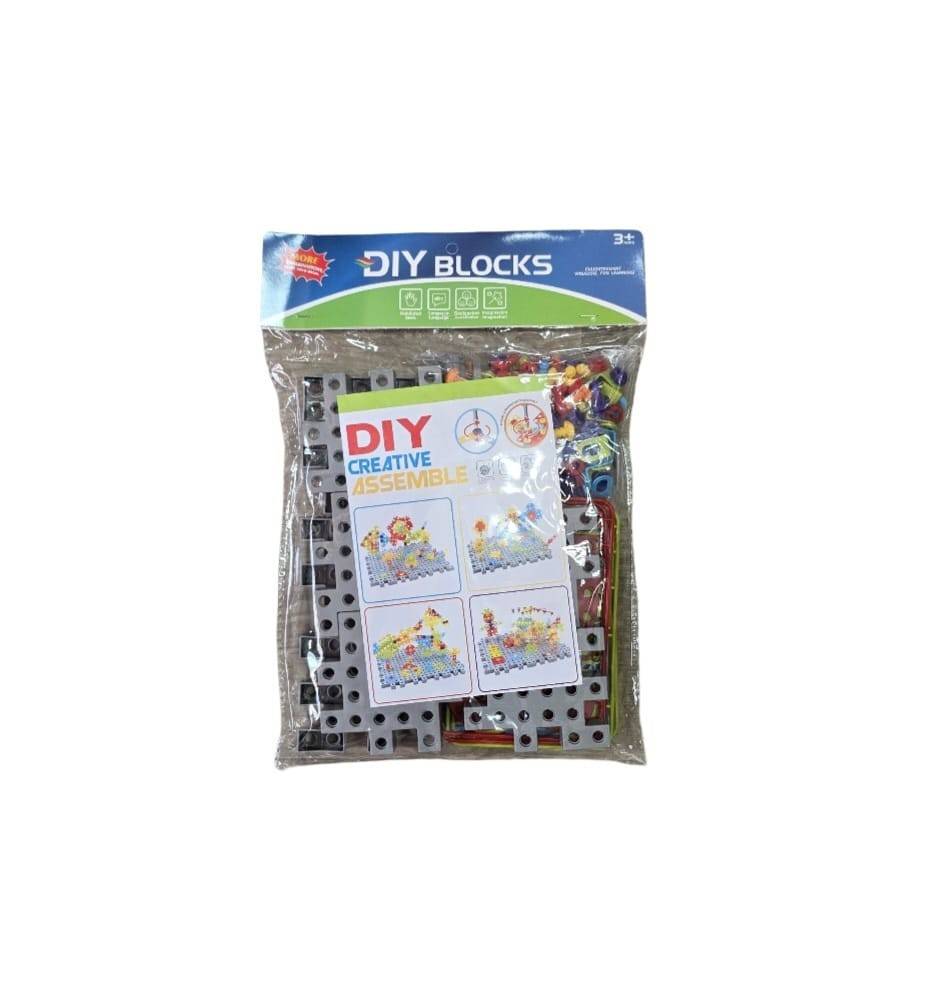 Set de constructie si asamblare, Placute, multicolor, 4 ani+