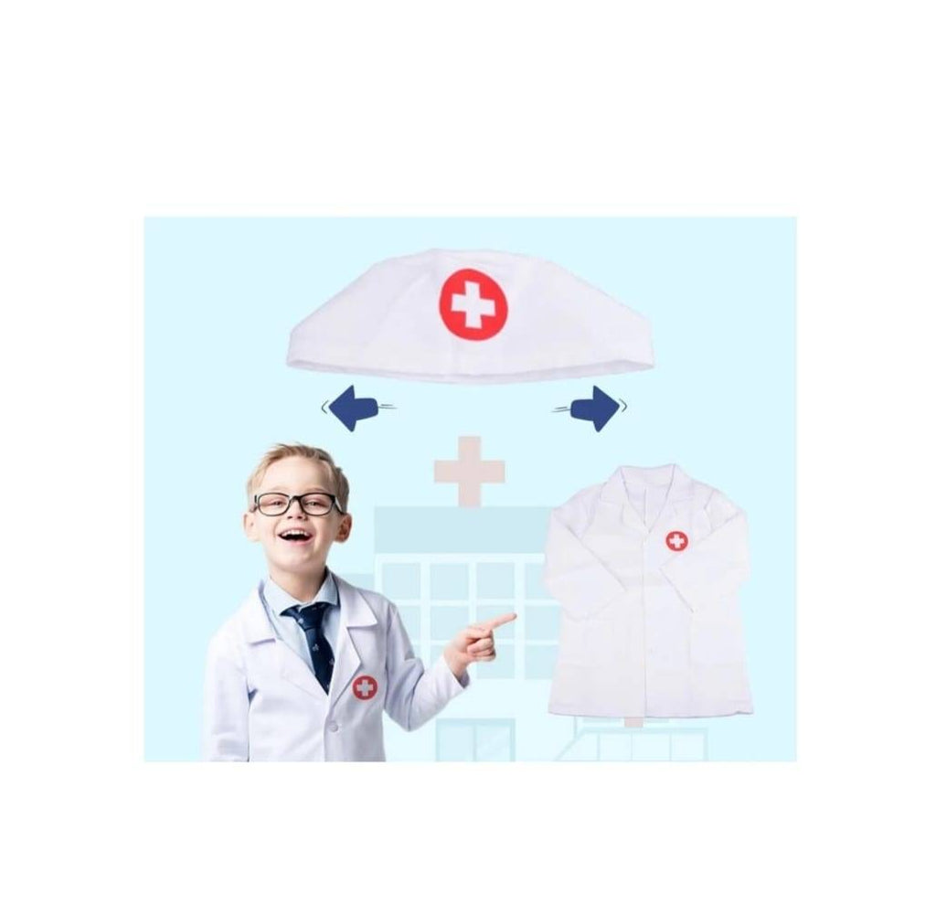 Set de Doctor pentru copii, trusa medicala, sunete si lumini, alb/multicolor, 3 ani - 4 ani