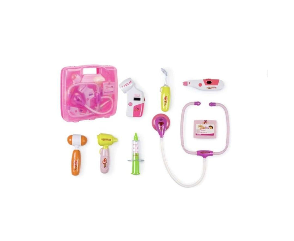 Set de Doctor pentru copii, trusa medicala, sunete si lumini, alb/multicolor, 3 ani - 4 ani