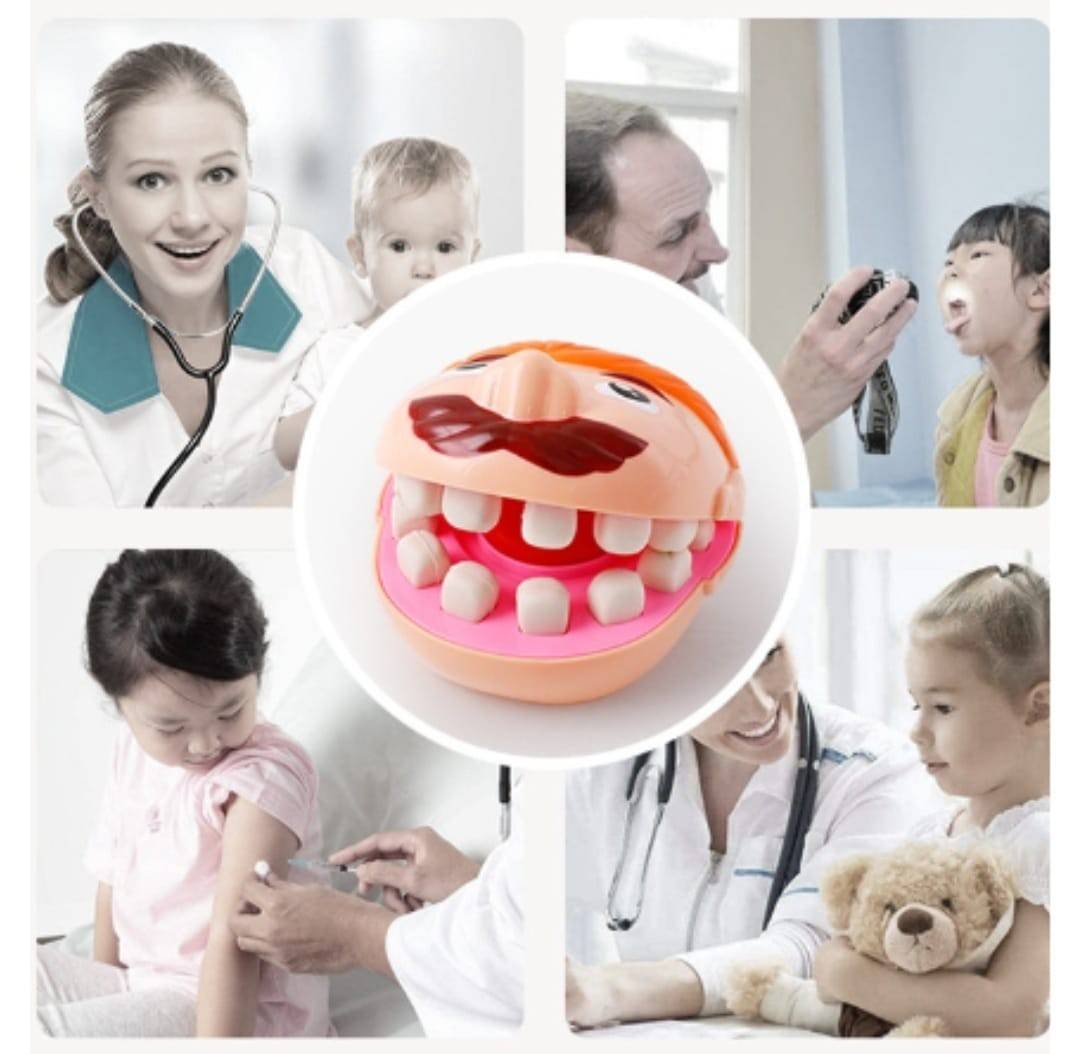 Set de joacă medicală cu plastilină, Stomatolog, multicolor