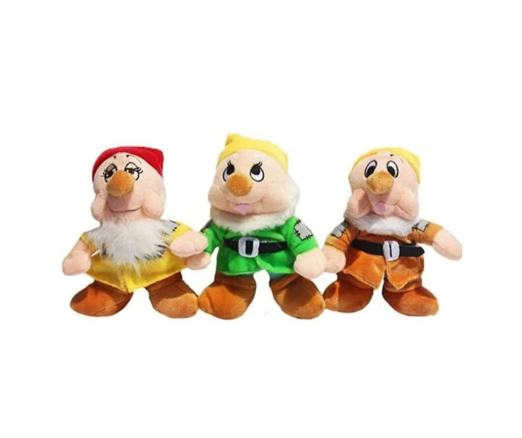 Set de plus, Alba ca Zapada cu cei 7 pitici, multicolor, 21 cm