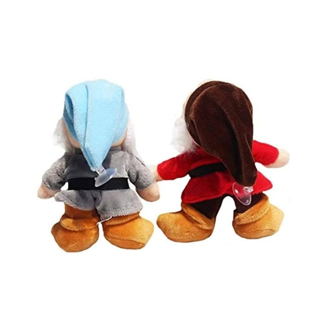 Set de plus, Alba ca Zapada cu cei 7 pitici, multicolor, 21 cm