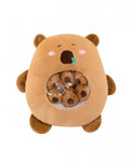 Set de plus, Capibara cu 6 pui, MASHASHOP, maro, 45 cm