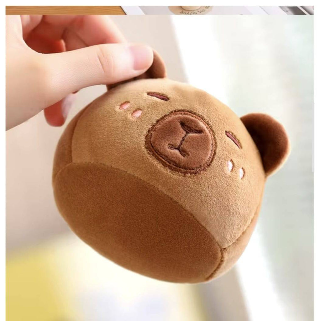 Set de plus, Capibara cu 6 pui, MASHASHOP, maro, 45 cm