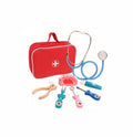 Trusa de doctor, dentist, din lemn, multicolor