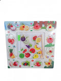 Set educativ 3 in 1, Fructe, tabla de desen si pescuit, puzzle incastru,
