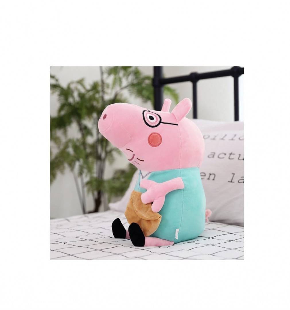 Set Familia Peppa Pig, muzicale din plus, multicolor, 30 cm