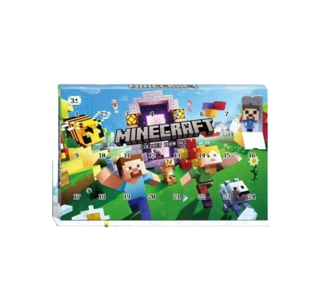 Set figurine Minecraft, tip breloc, colectie personaje, MASHASHOP, 24 buc, multicolor