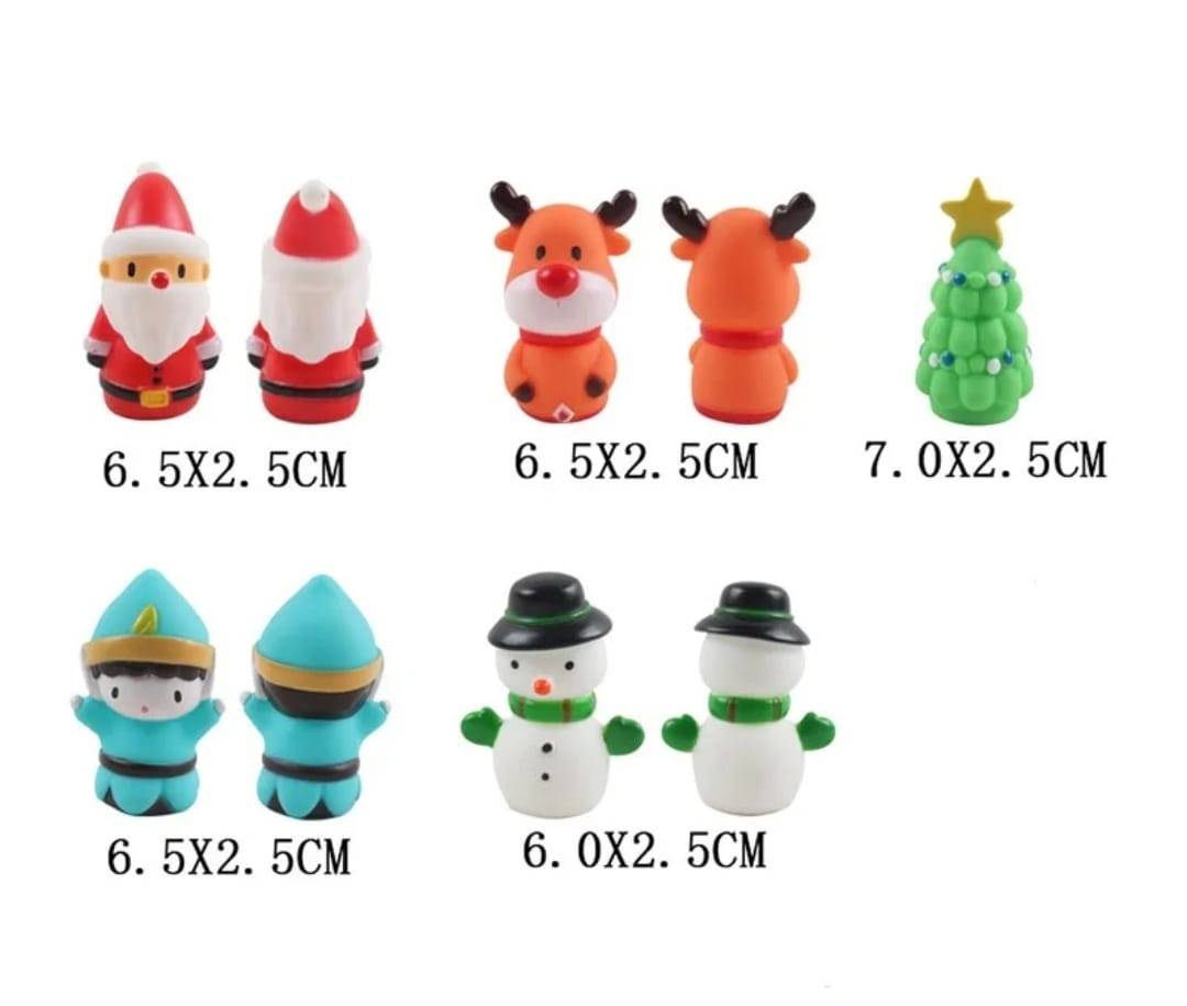 Set figurine pentru degete , Mos Craciun si prietenii sai , Finger toys