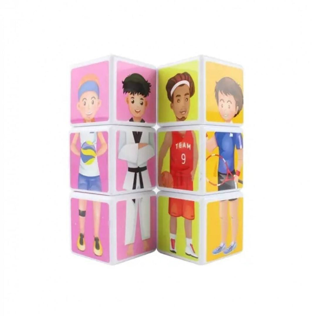 Set inteligent de cuburi magnetice, Invata Meseriile, multicolor