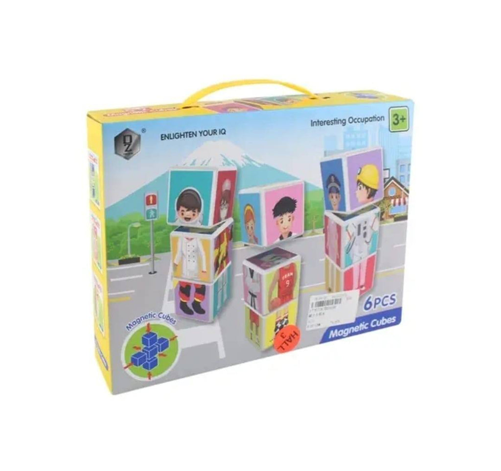 Set inteligent de cuburi magnetice, Invata Meseriile, multicolor