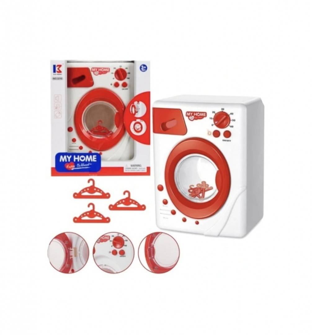 Set joc masina de spalat, 3 umerase, My Home, plastic,, multicolor, 19.5 cm