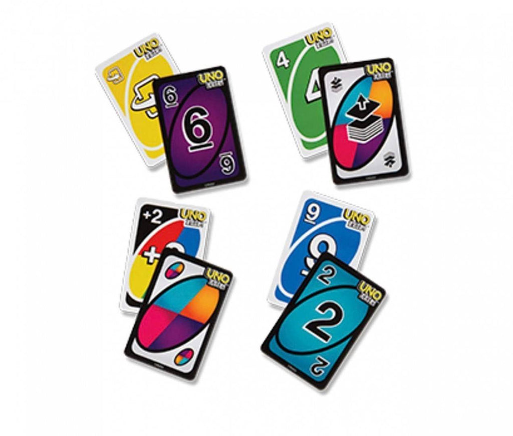 Set jocuri de societate UNO si UNO Flip, 2-4 jucatori, culori si numere
