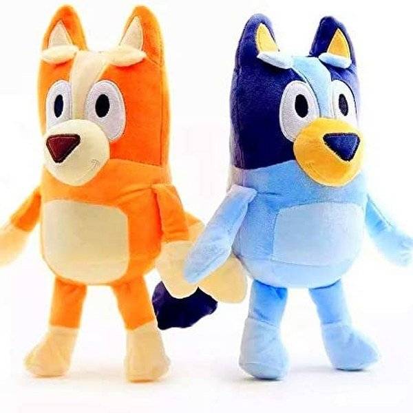 Set jucarii de plus cu Bluey si Bingo - 2 figurine, 40 cm.