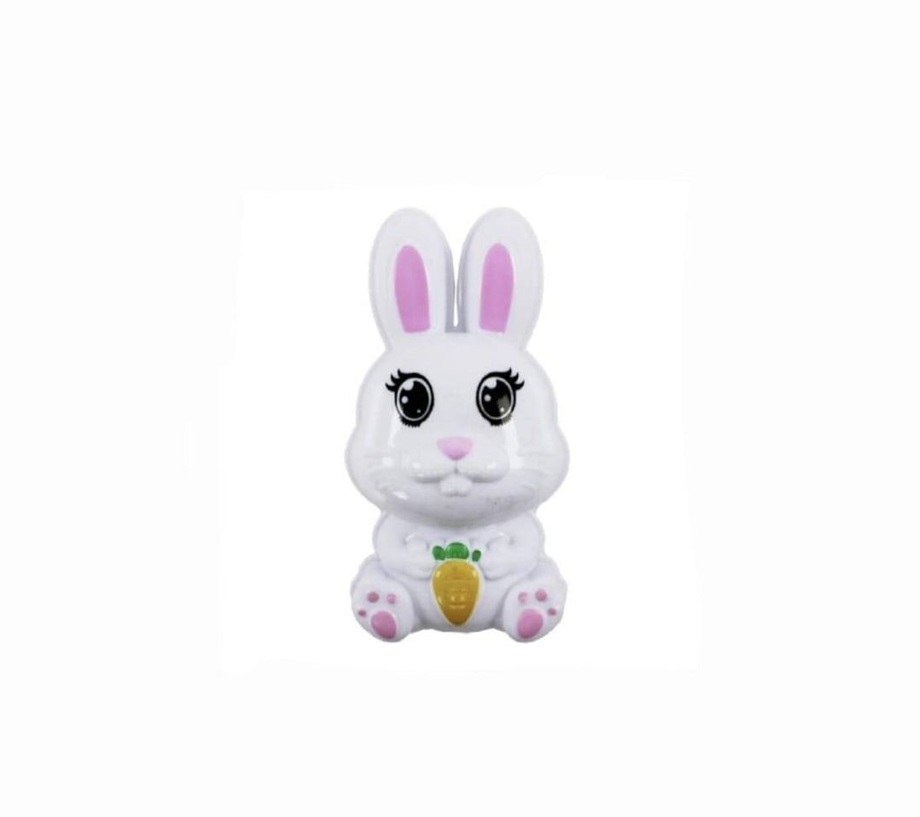 Set jucarii nisip 6 piese pentru copii, model Iepuras, roz, 25 cm
