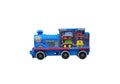 Set locomotiva Mare, model Thomas, 4 patru locomotive mici, sunete, albastru, 37 cm
