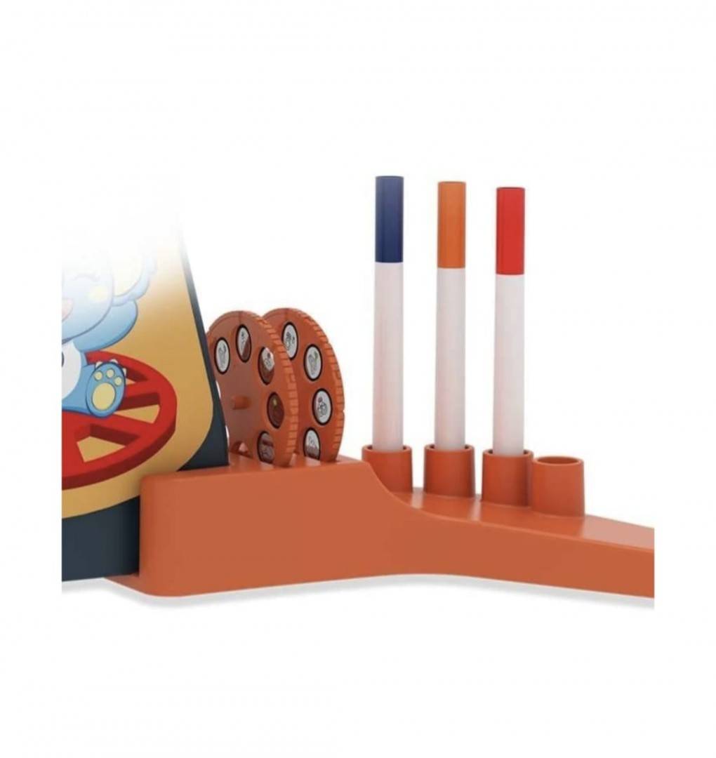 Set Proiector de desen pentru copii pe baterii cu markere, 48 imagini, 29 cm, multicolor