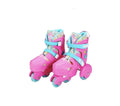 Set role copii, cu roti ajutatoare, reglabile, casca, accesorii, roz, 5 ani+, marimea 26 - 33