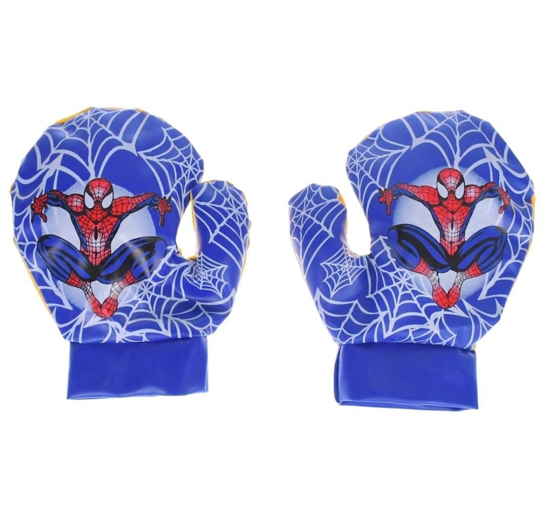 Set sac de box si manusi pentru copii, Spiderman, multicolor, 50 cm