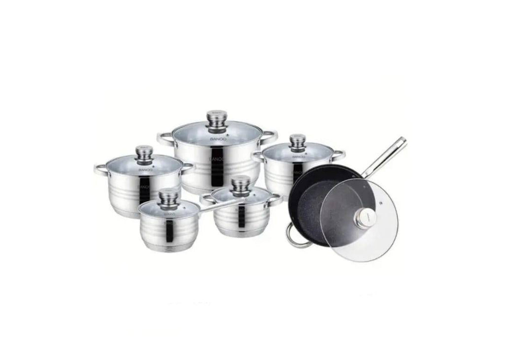 Set vase din inox, 12 piese, Rosenberg