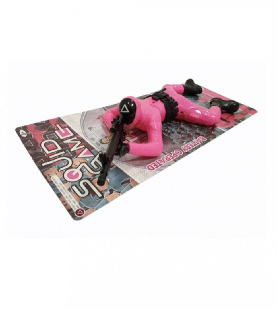 Soldat Squid Game, MASHASHOP, se misca si scoate sunete, negru, 32 cm