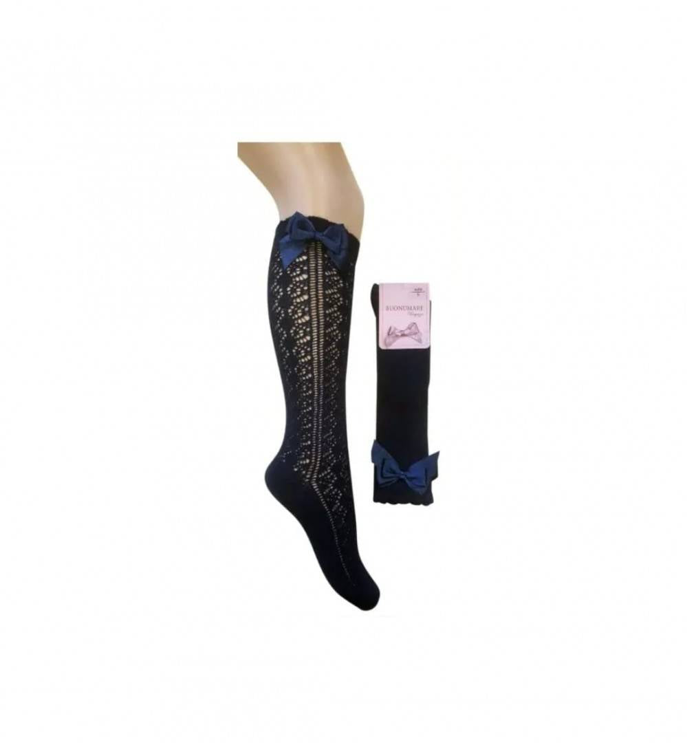 Sosete fete lungi fetita, gradinita, scoala, funda, albastru inchis, 5 ani - 13 ani