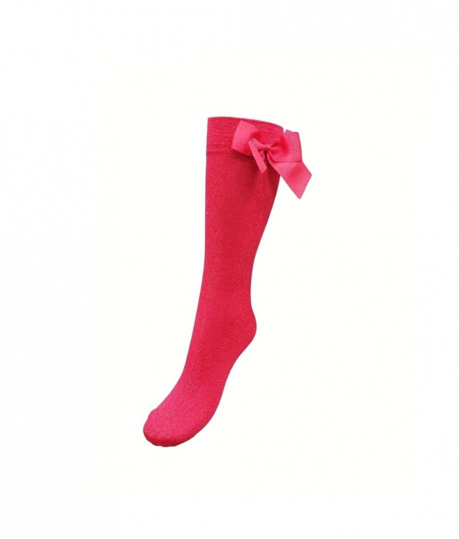 Sosete fete lungi fetita, gradinita, scoala, funda, rosu, 2 ani - 12 ani