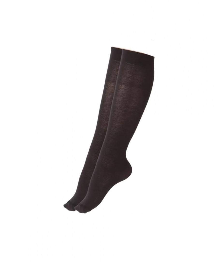 Sosete fete lungi fetita, gradinita, scoala, mycro 50, negru, 5 ani - 12 ani