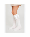 Sosete lycra fete, lungi, gradinita, scoala, funda, alb, 6 ani - 12 ani