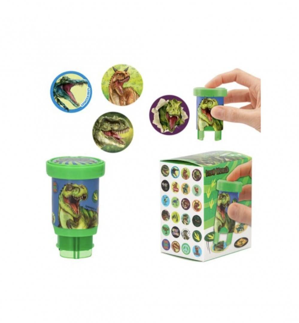 Stampila pentru copii, model DINO WORLD, DEPESCHE, 160 modele de stickere, multicolor