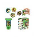 Stampila pentru copii, model DINO WORLD, DEPESCHE, 160 modele de stickere, multicolor
